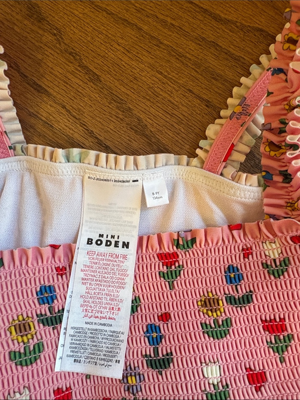 Mini Boden smocked swimsuit - Picture 4 of 4